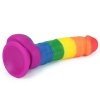 Kolorowy tęczowy dildo penis Lovetoy lgbt 20 cm